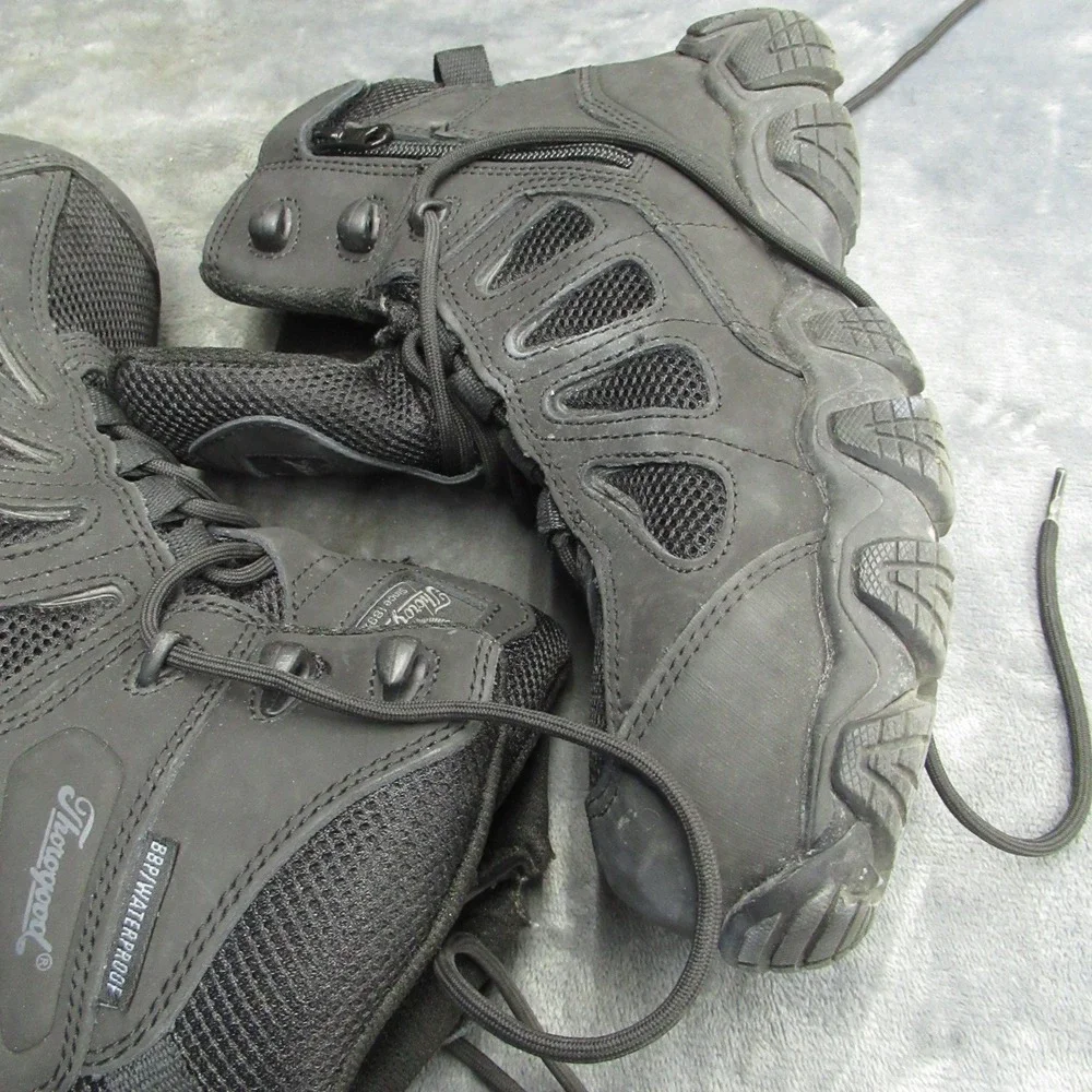 Thorogood Boots Unisex 6M‎ 8W Black Steel Toe 6